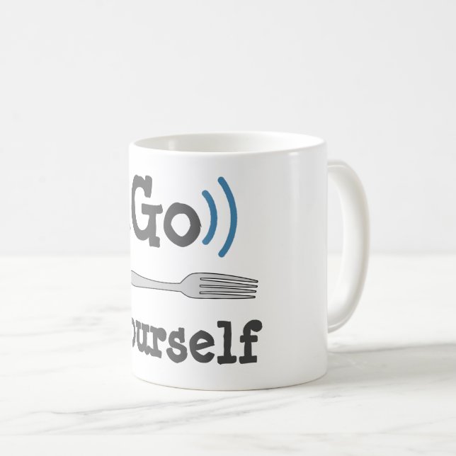 De Café Vá se divertir, café, caneca (Frente Esquerda)