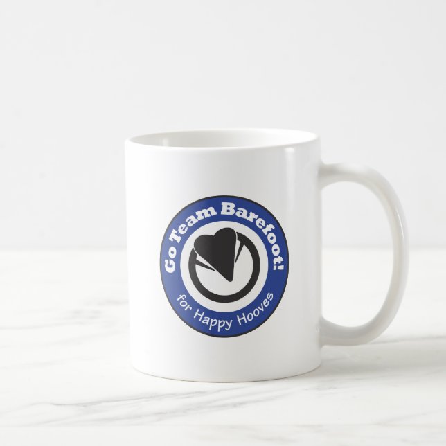 De Café Vai a equipe descalça! Caneca (Direita)