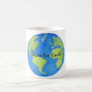 De Café Vegan para a caneca da terra