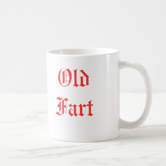 De Café Velho Fart o vermelho da caneca (Direita)