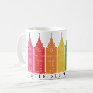 De Café verão, caneca arco-íris