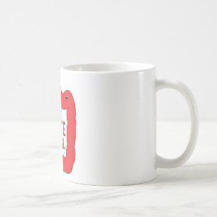 De Café Vermelho feliz da caneca dos dois pontos