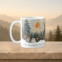 De Café Versículo Bíblico 2 Coríntios 5:7 Caneca Fé Rio