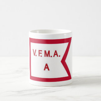 De Café VFMA uma caneca da empresa