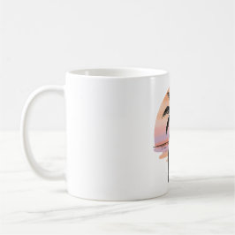 De Café Vibes da Praia ao Pôr do Sol – Caneca Desenhada à 