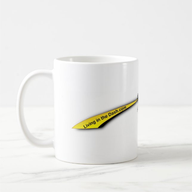 De Café Vida na caneca da bandeira do traço - com cruz do (Esquerda)