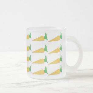 De Café Vidro Jateado 24 Cenouras, caneca Dourada