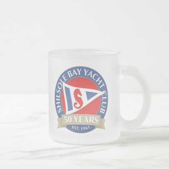 De Café Vidro Jateado 50th Caneca do fosco (Direita)