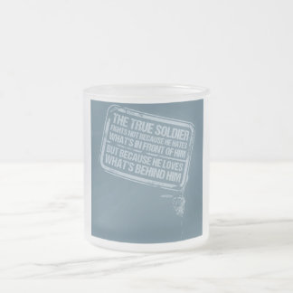 De Café Vidro Jateado A caneca verdadeira do soldado