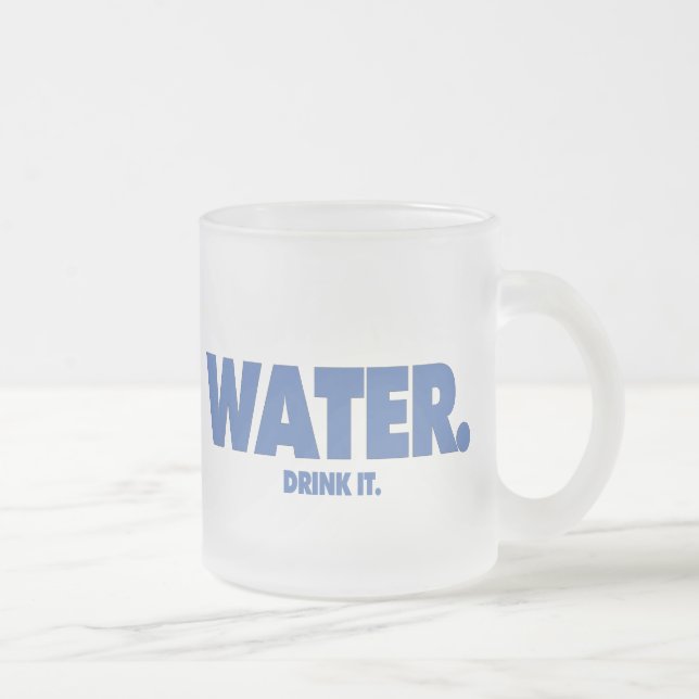 De Café Vidro Jateado Água - beba-a. Caneca (Direita)