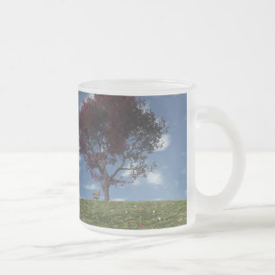 De Café Vidro Jateado As nuvens vão navegar pela caneca