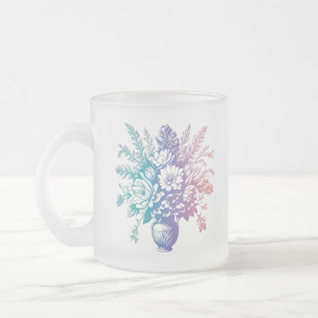 De Café Vidro Jateado Caneca (Esquerda)