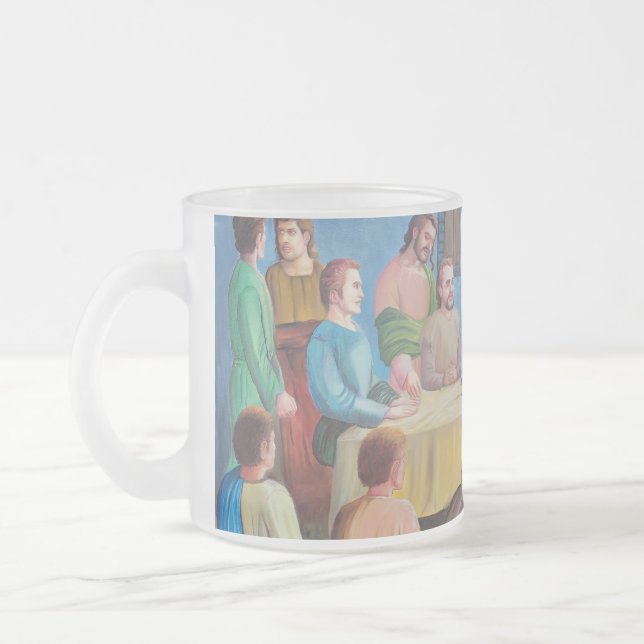 De Café Vidro Jateado Caneca (Esquerda)