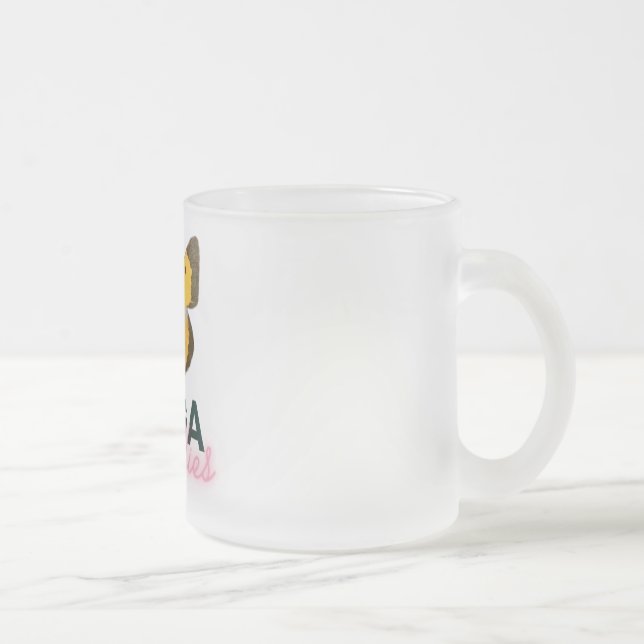 De Café Vidro Jateado Caneca (Direita)