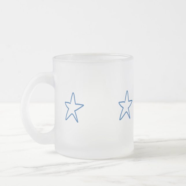 De Café Vidro Jateado Caneca (Esquerda)