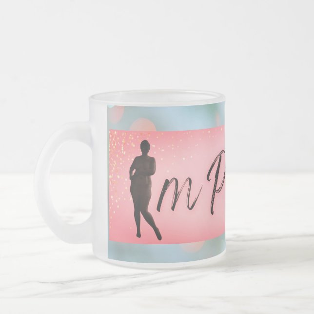 De Café Vidro Jateado Caneca (Esquerda)