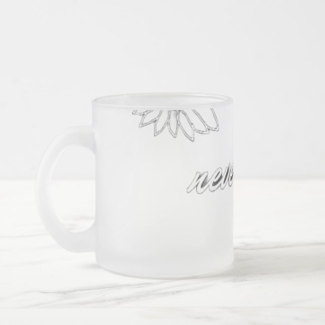De Café Vidro Jateado Caneca (Esquerda)