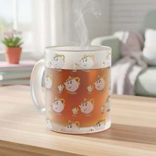 De Café Vidro Jateado Caneca