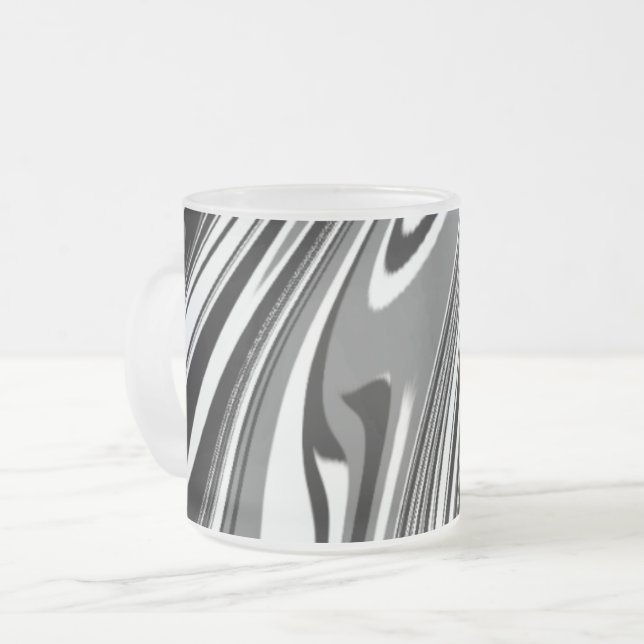 De Café Vidro Jateado Caneca (Frente Esquerda)