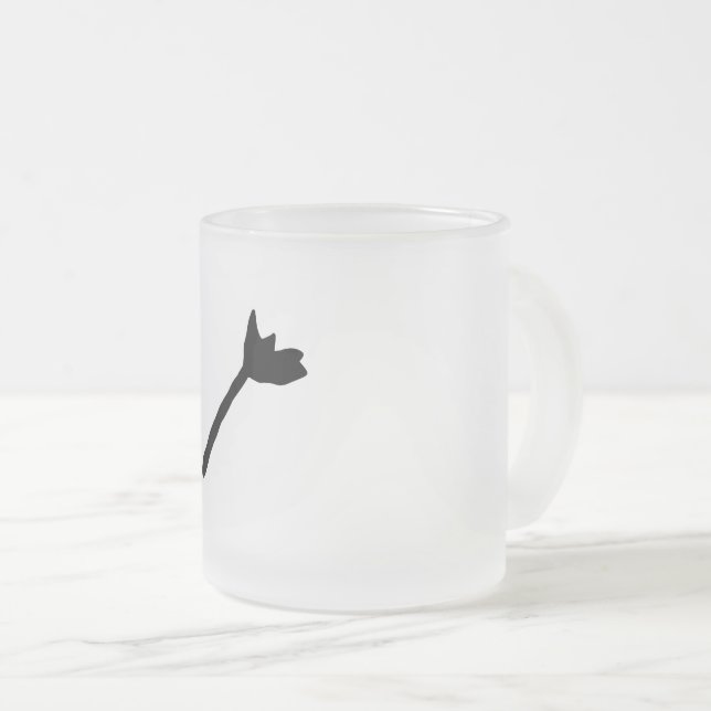 De Café Vidro Jateado Caneca (Frente Esquerda)