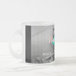 De Café Vidro Jateado Caneca