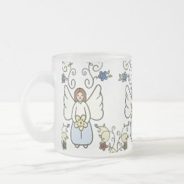De Café Vidro Jateado Caneca Anjo da Guarda