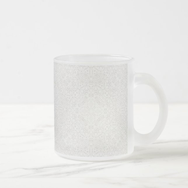 De Café Vidro Jateado Caneca antiga do laço (Direita)
