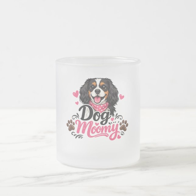 De Café Vidro Jateado Caneca cachorro amor moomy (Centro)