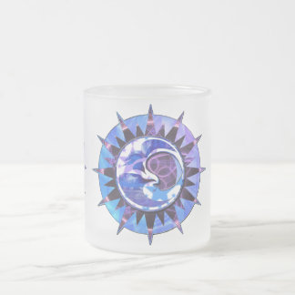 De Café Vidro Jateado caneca celestial do fosco do sol & da lua