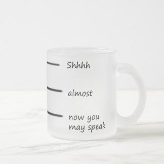 De Café Vidro Jateado caneca clara do shhhh