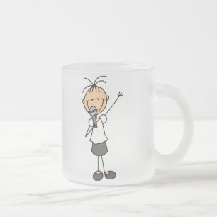De Café Vidro Jateado Caneca com Boneco Cantando