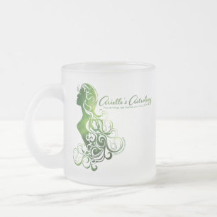 De Café Vidro Jateado Caneca da astrologia do Virgo