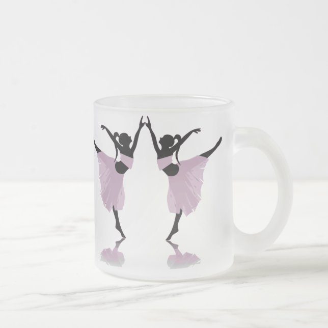 De Café Vidro Jateado caneca da dança do balé (Direita)