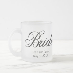 De Café Vidro Jateado Caneca da noiva