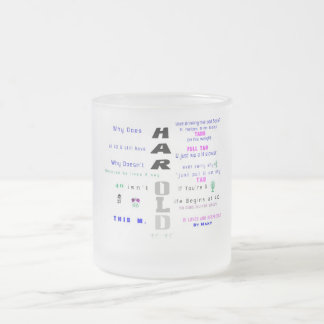 De Café Vidro Jateado Caneca do aniversário - H