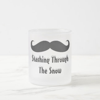 De Café Vidro Jateado Caneca do bigode!
