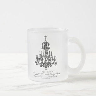 De Café Vidro Jateado Caneca do candelabro