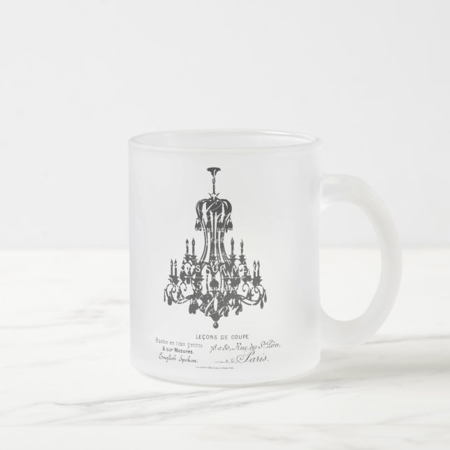 De Café Vidro Jateado Caneca do candelabro (Direita)