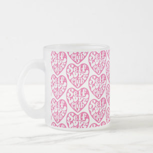 De Café Vidro Jateado Caneca do Clube do Amor Próprio