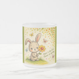 De Café Vidro Jateado Caneca do Coelhinho da Primavera