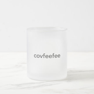 De Café Vidro Jateado caneca do covfefe ("covfeefee "