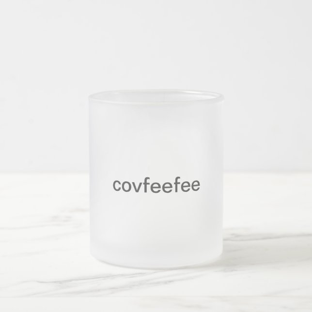 De Café Vidro Jateado caneca do covfefe ("covfeefee " (Centro)