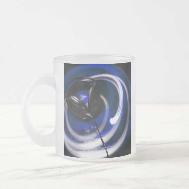 De Café Vidro Jateado Caneca do fosco (Esquerda)