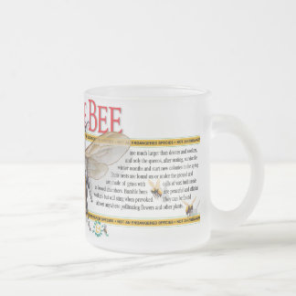 De Café Vidro Jateado Caneca do fosco da abelha
