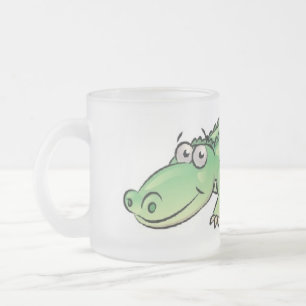 De Café Vidro Jateado Caneca do fosco do jacaré