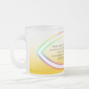 De Café Vidro Jateado Caneca do incentivo com símbolo dos peixes da