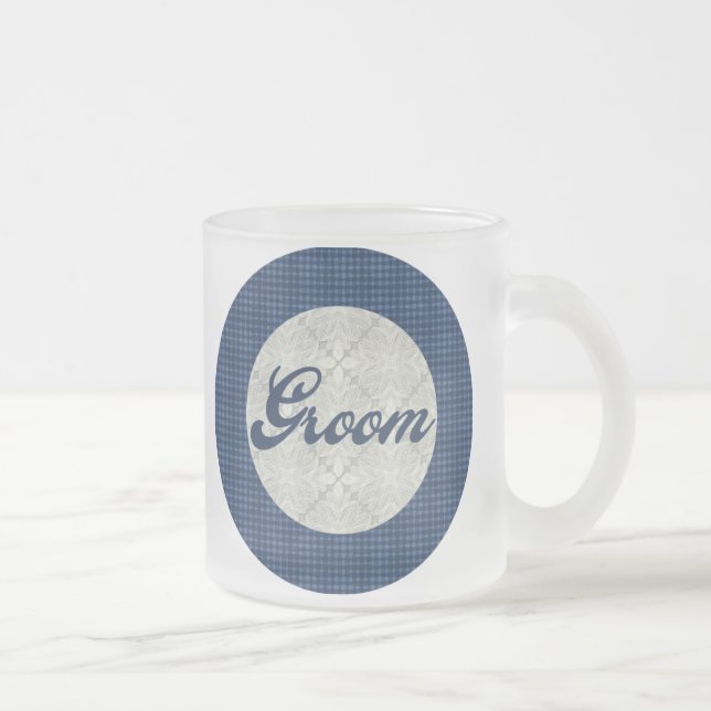 De Café Vidro Jateado Caneca do noivo (Direita)
