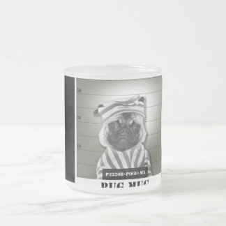 De Café Vidro Jateado Caneca do Pug