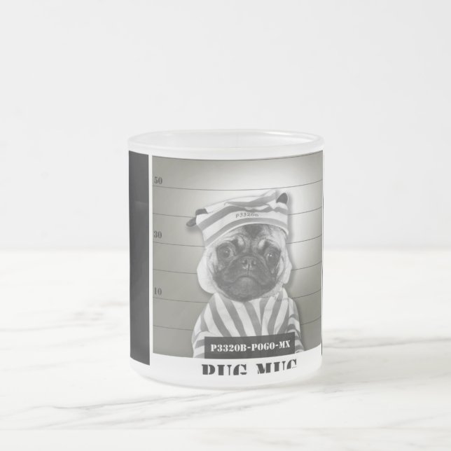 De Café Vidro Jateado Caneca do Pug (Centro)