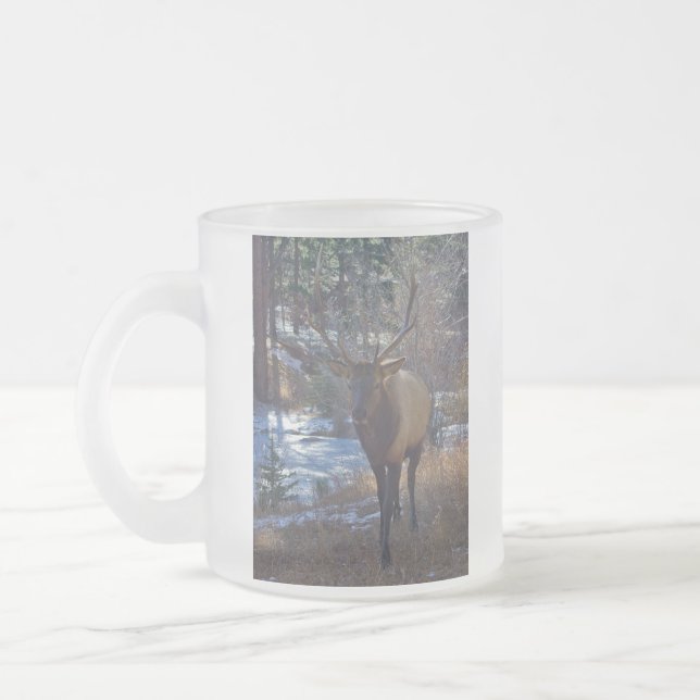 De Café Vidro Jateado Caneca dos alces (Esquerda)